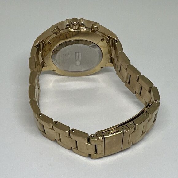 Michael Kors MKT4014 Men's Gold Stainless Steel Analog Dial Quartz Watch HME57 - Picture 10 of 11